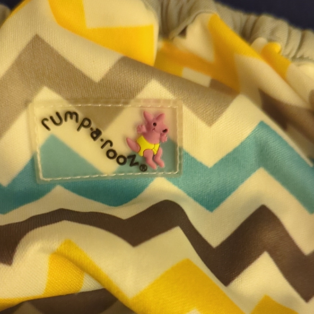 Chevron Patterned Rumparooz OS Diaper Cover - Picture 3 of 5